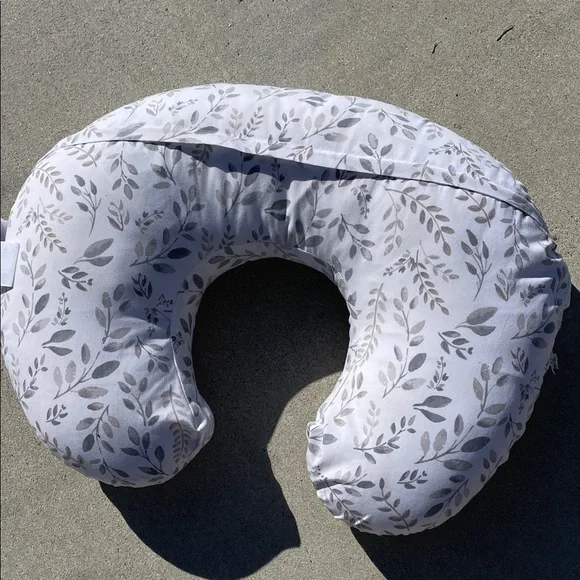 Floral Gray Breastfeeding Pillow - Boppy - Picture 3 of 3
